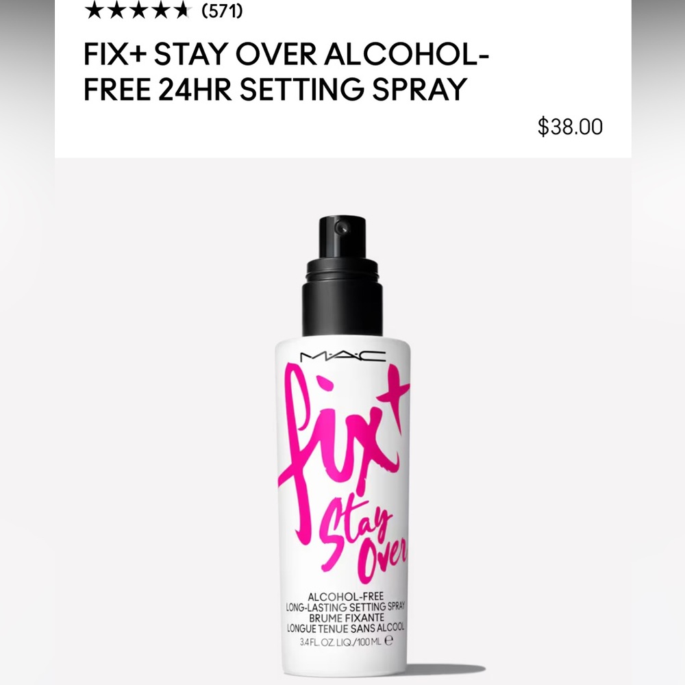 MAC Cosmetics Fix+ Stay Over Setting Spray